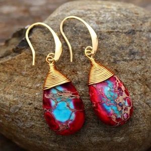 Sundance Red and Turquoise Earrings